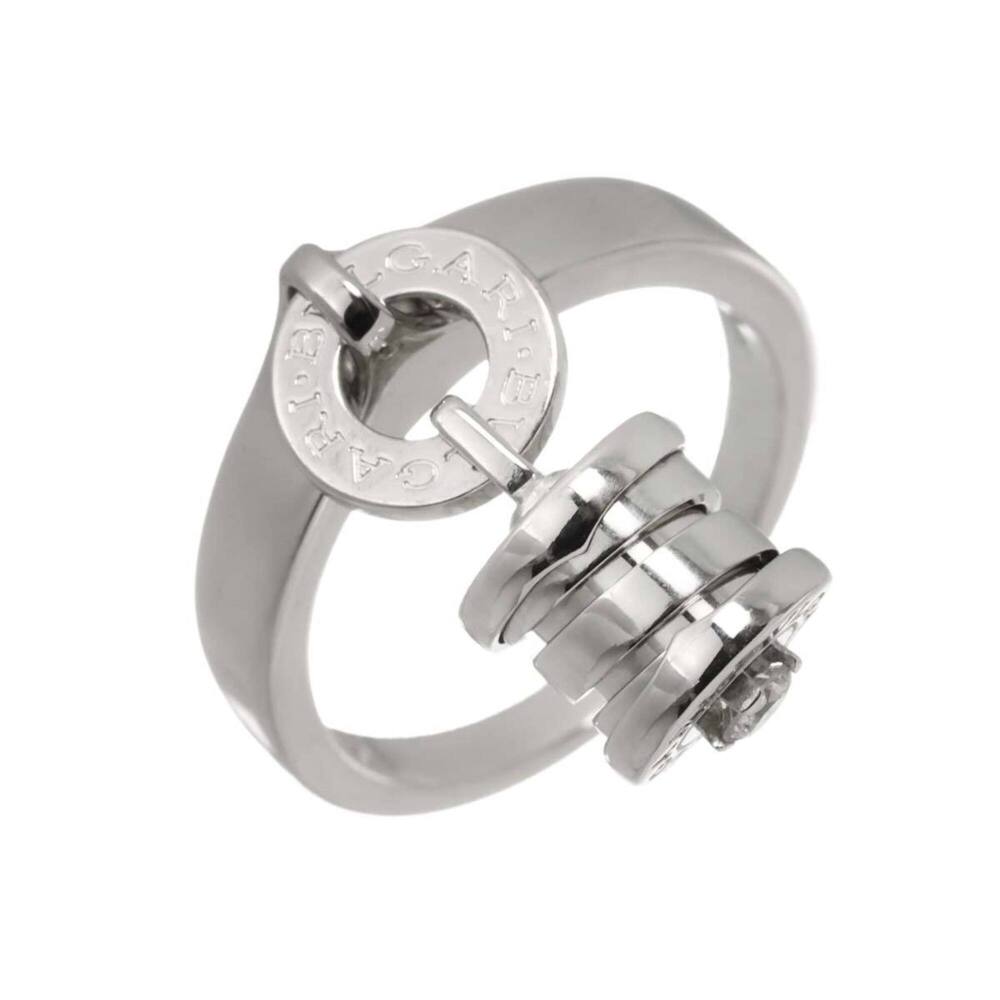 Bvlgari Bulgari B-zero1 Element Ring with 1 Diamond, 18K White Gold (750)